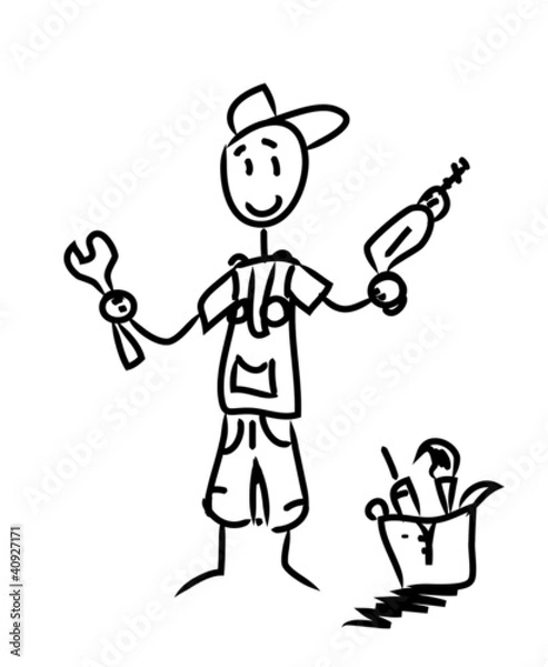 Fototapeta bricoleur