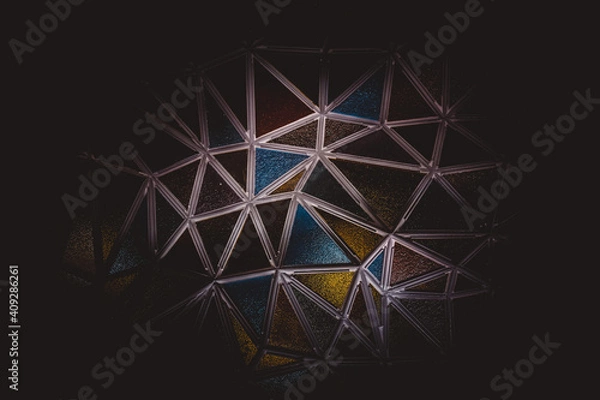 Fototapeta Colorful kaleidoscope background in the park