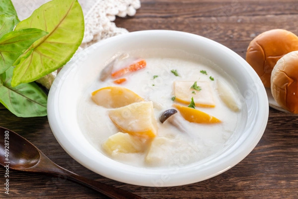 Fototapeta 黄金かぶのホワイトシチュー