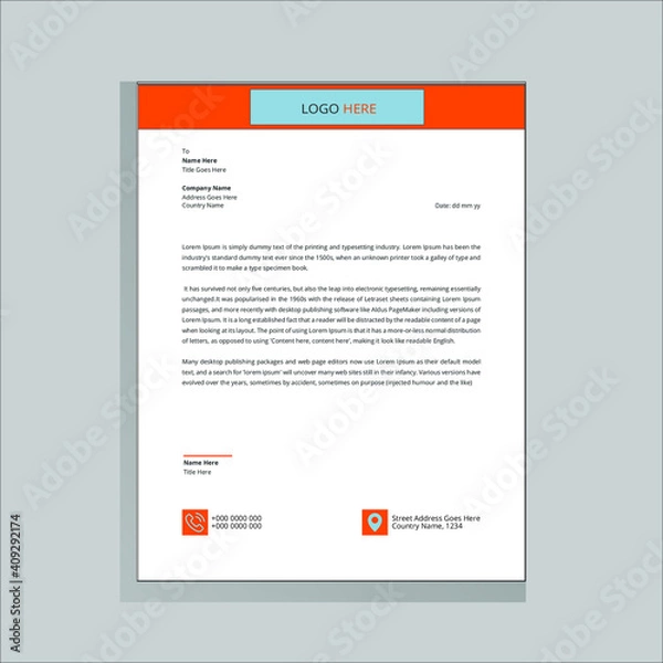 Obraz Clean Business Letterhead