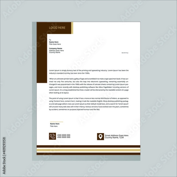 Obraz Creative Business Letterhead