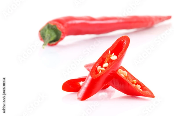 Obraz Red chili slices