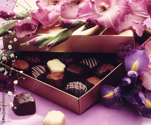 Obraz Box of elegant chocolates