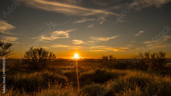 Obraz sunset over the field