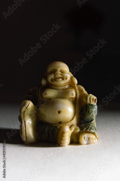 Obraz Fat Buddha with empty background.
