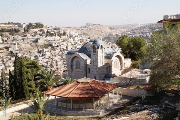 Obraz Jerusalem: the Church of St. Peter in Gallicantu