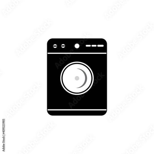 Fototapeta washing machine icon logo