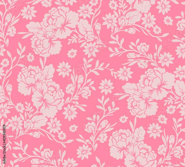 Fototapeta seamless floral pattern