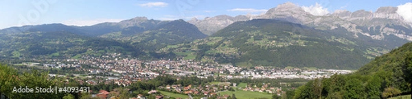 Fototapeta panorama sallanches 4
