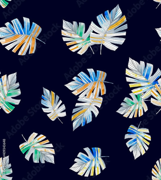 Fototapeta seamless pattern with flowers