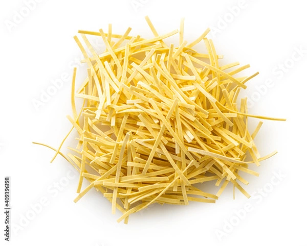 Obraz raw pasta top view