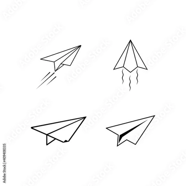 Fototapeta Paper plane icon