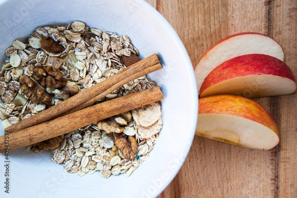 Fototapeta Apfelmüsli