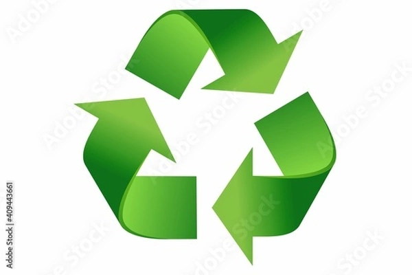 Fototapeta Recycle symbol vector