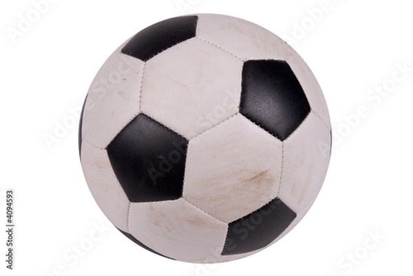 Obraz Soccer ball with dirt