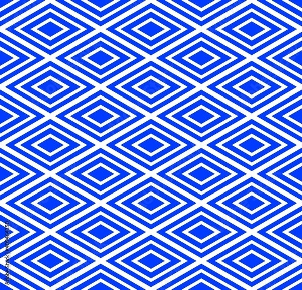 Fototapeta 菱　日本　伝統　文様　シームレス　ひし形　ダイヤ