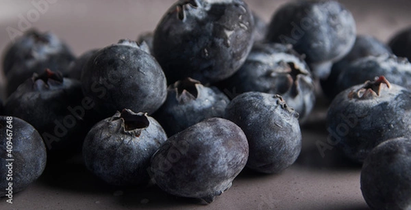 Obraz Blueberries up close