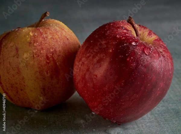 Obraz Apples with droplets