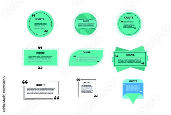 Fototapeta Quotes template set