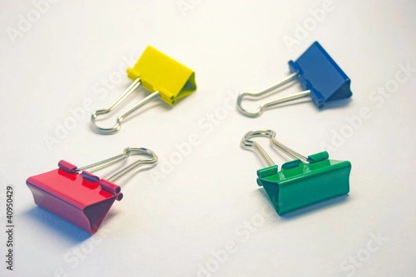 Fototapeta Скрепки