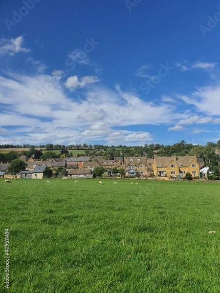 Obraz landscape with houses