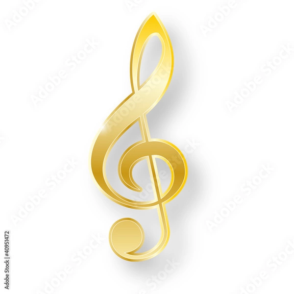Obraz Notenschlüssel