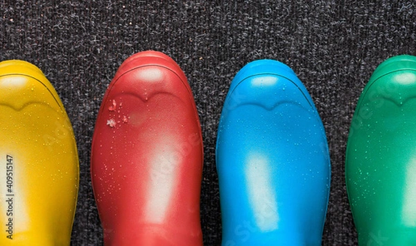 Obraz Gummistiefel bunt