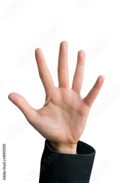 Obraz five finger sign