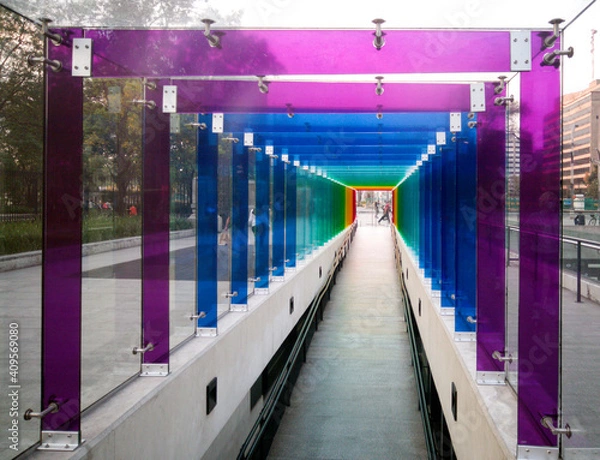 Obraz Colorful, abstract, colorful paintings, hallway