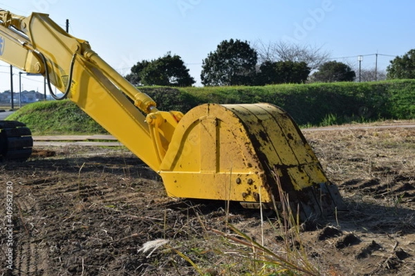 Fototapeta 土木建設現場の建設機械