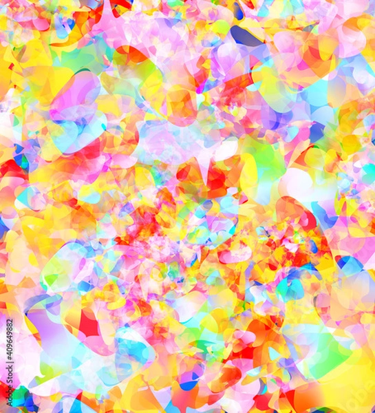 Fototapeta Modern style abstract randomly skewed and patterned geometric shapes background.