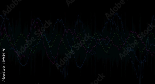 Fototapeta Soundwave background 