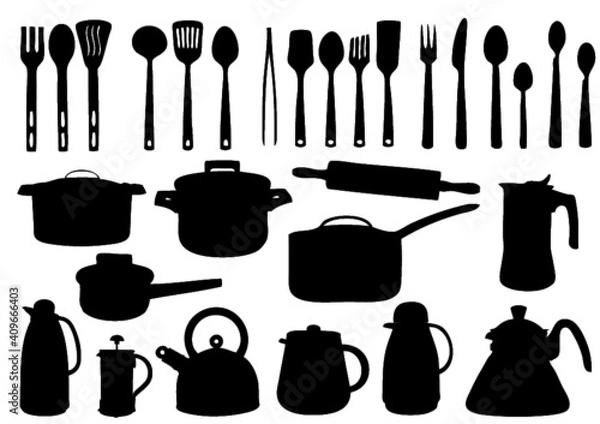 Obraz set of kitchen tools
