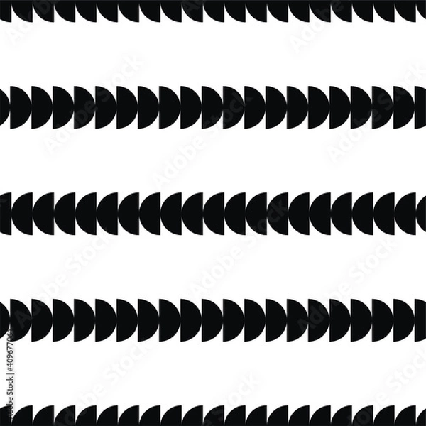 Obraz Seamless abstract geometric pattern on beige background. Polka dots pattern. Striped pattern. Vector