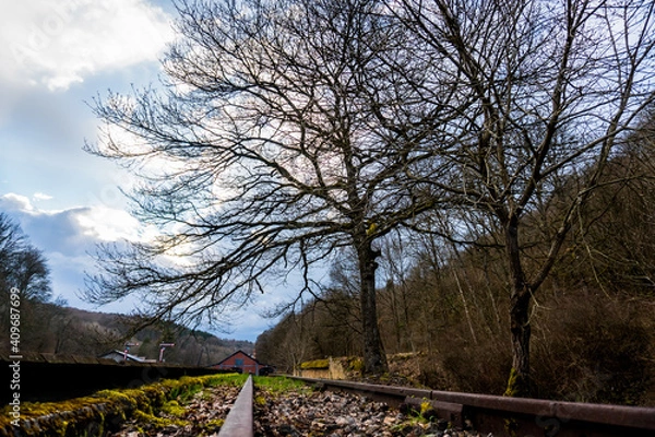 Obraz Abandoned Train Station