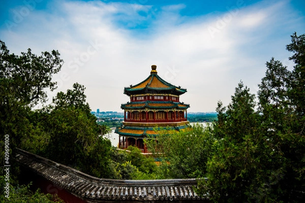 Obraz pavilion in the park