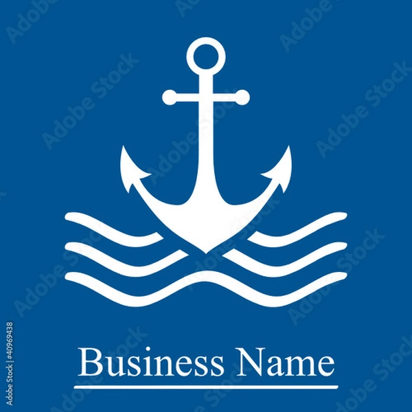 Obraz Schifffahrt, Anker - Firmenzeichen