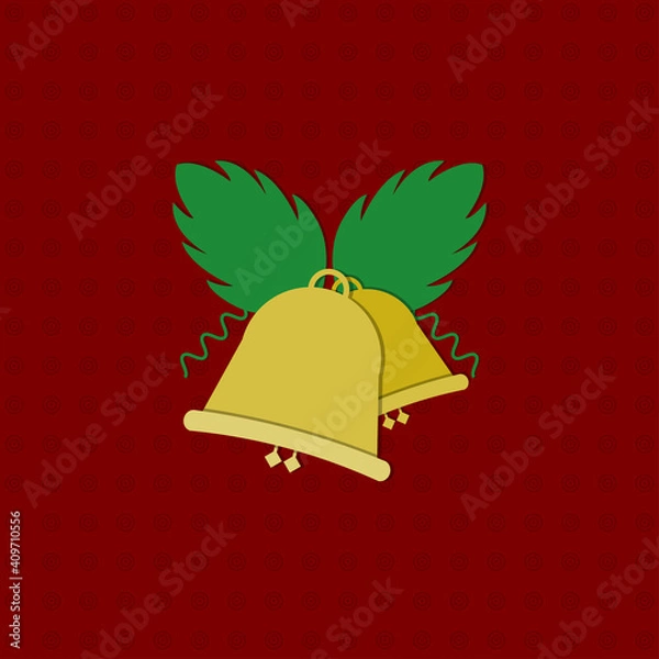 Obraz vector illustration of christmas bells