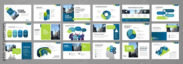 Fototapeta Presentation templates design