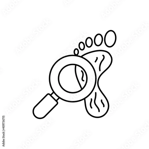 Fototapeta crime vector outline icon style illustration. EPS 10 file 