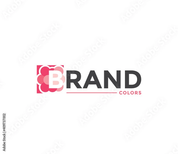 Obraz BRAND Colors Company Business Modern Name Concept