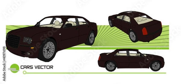Obraz carros en vector