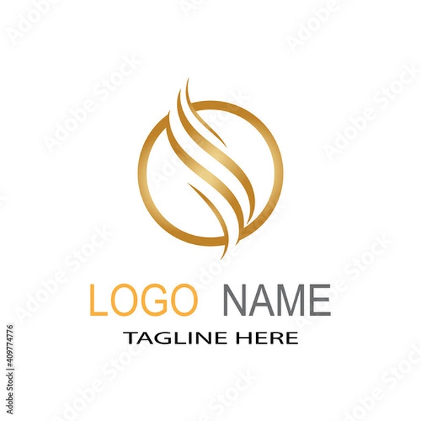 Obraz hair icon vector illustration design logo template