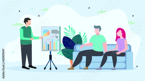 Fototapeta finance vector art 