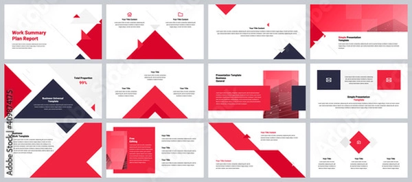 Obraz Minimalist corporate presentation template