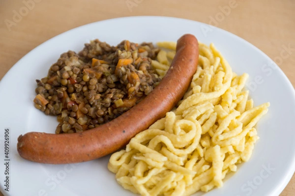 Obraz Linsen mit Spätze