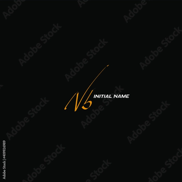 Obraz Nb white background handwritten logo