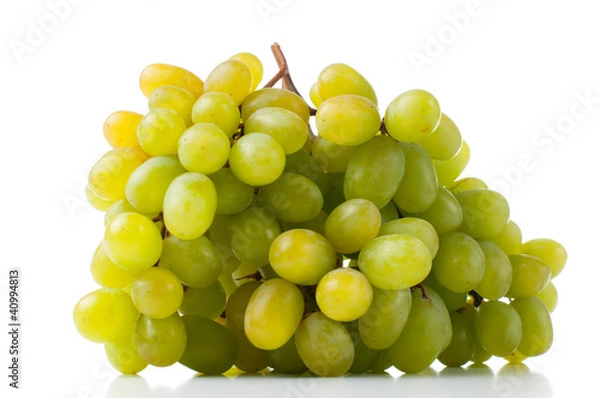 Fototapeta ripe white grapes
