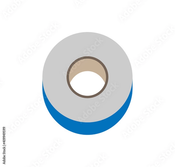 Obraz Electrical tape. vector illustration. icon