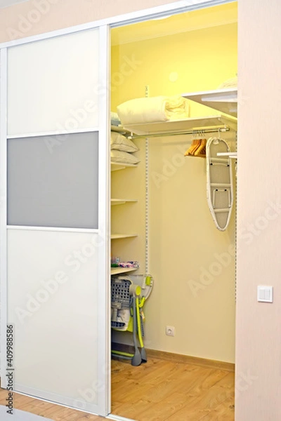 Obraz Dressing room in the niche of living space